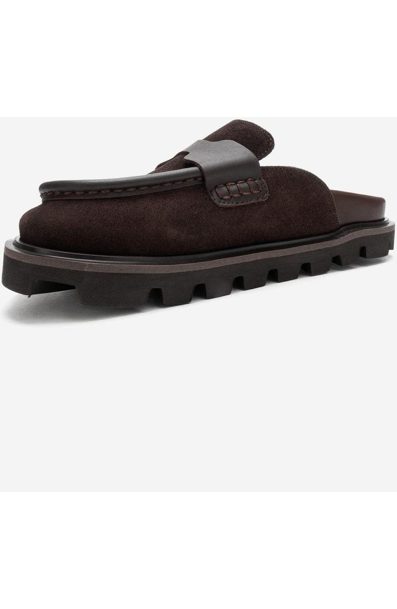 Forever & Always Shoes Vela Leather Slipper, Alternate, color, Brown Suede