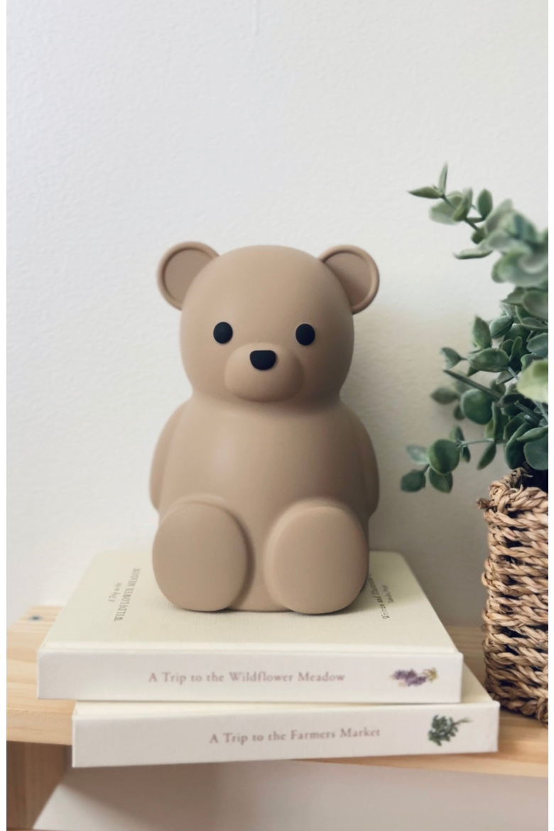 Teddy Bear Money Bank, Alternate, color, Beige