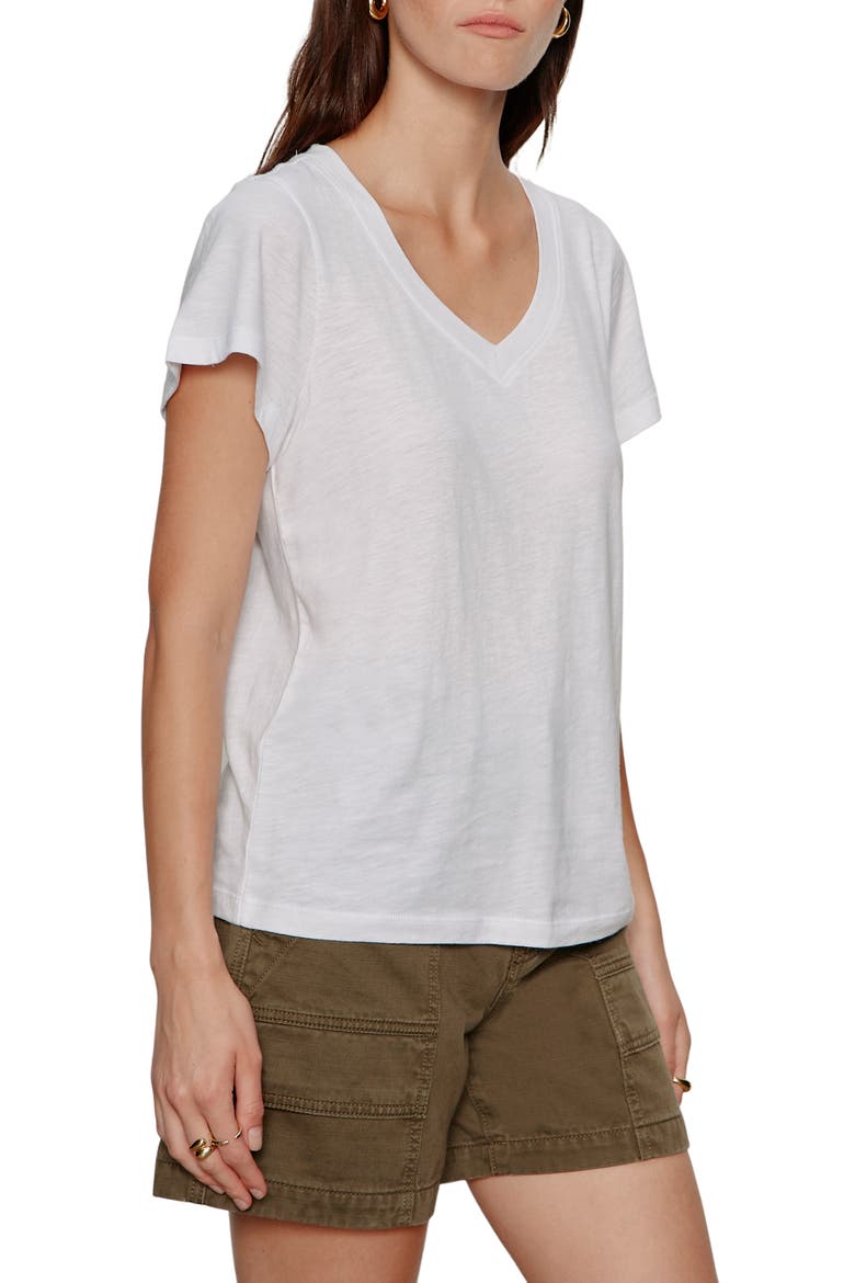 V-Neck T-Shirt, Alternate, color, WHITE