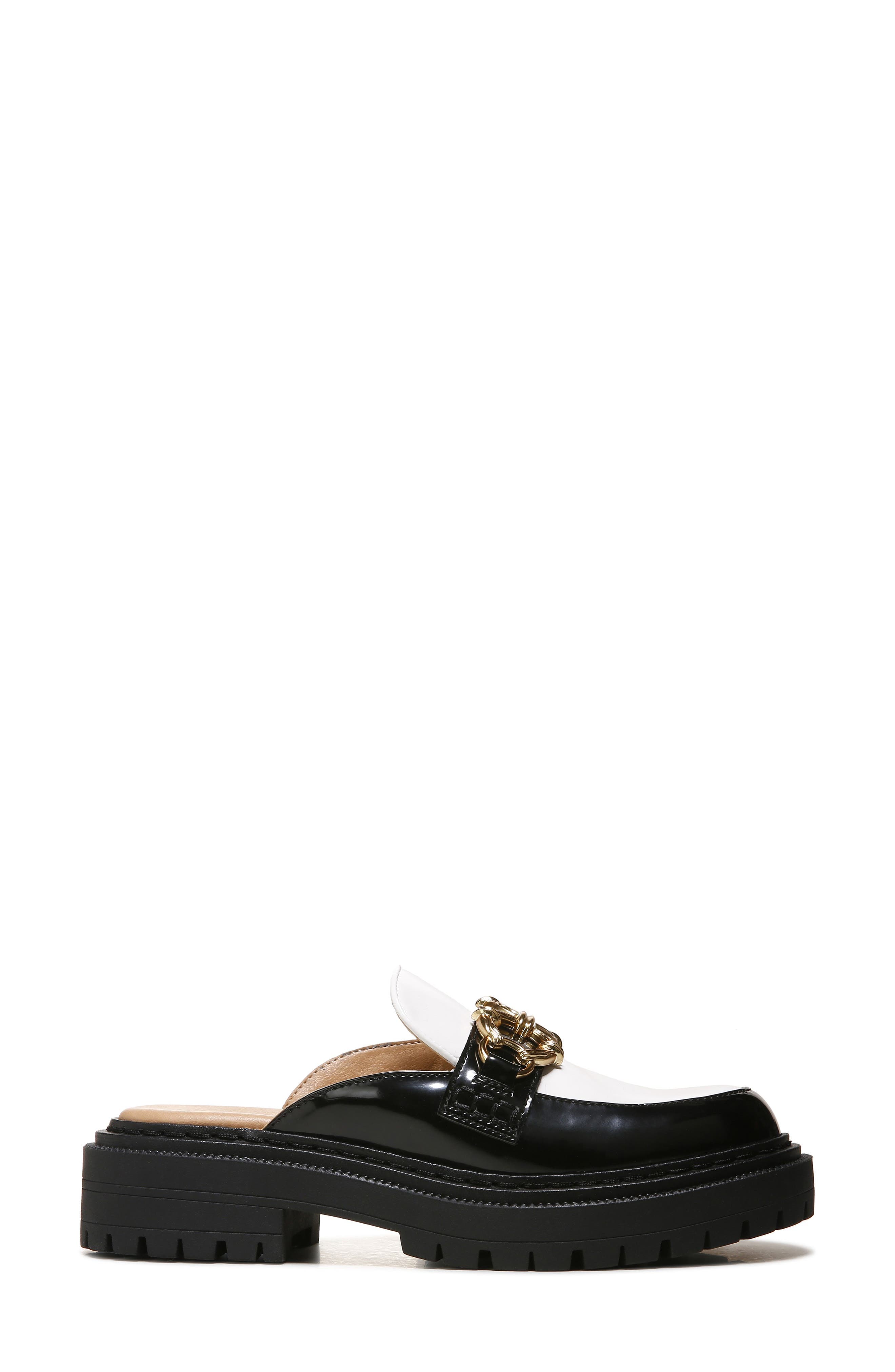 Evangeline Mule, Alternate, color, BLACK/ BRIGHT WHITE