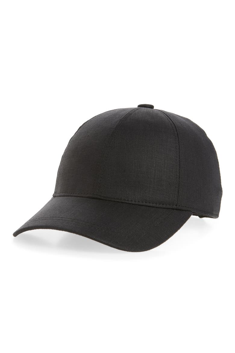 Hemp Baseball Cap, Main, color, BLACK