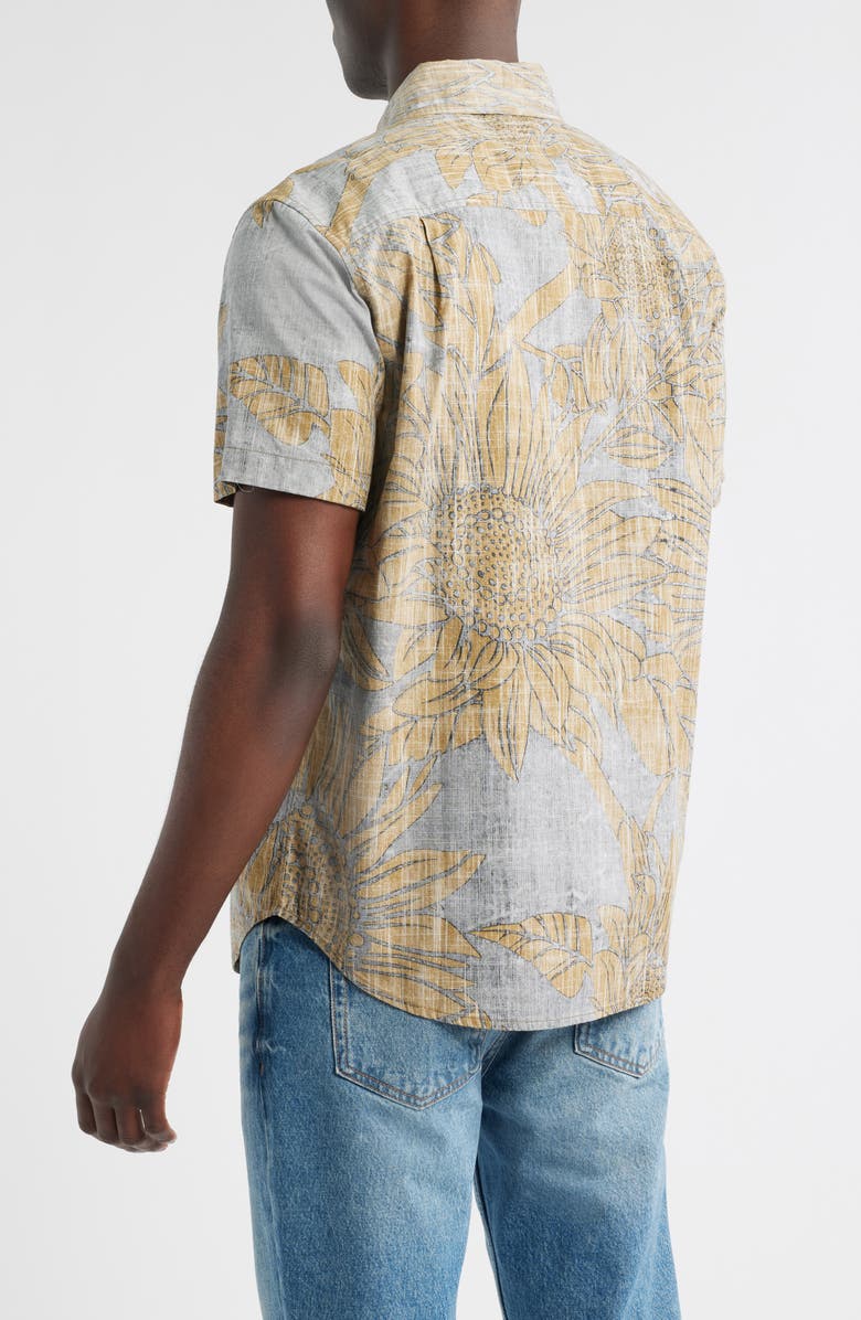 DARK SEAS Merle Button-Down Shirt, Alternate, color, Black