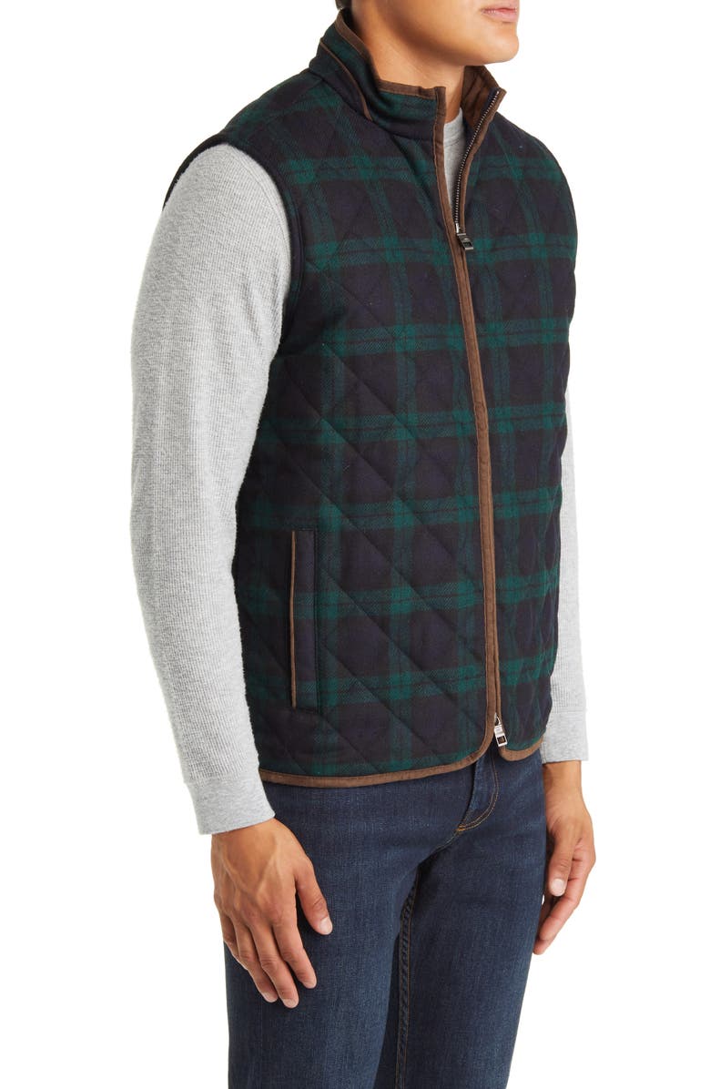Peter Millar Essex Quilted Wool Travel Vest, Alternate, color,