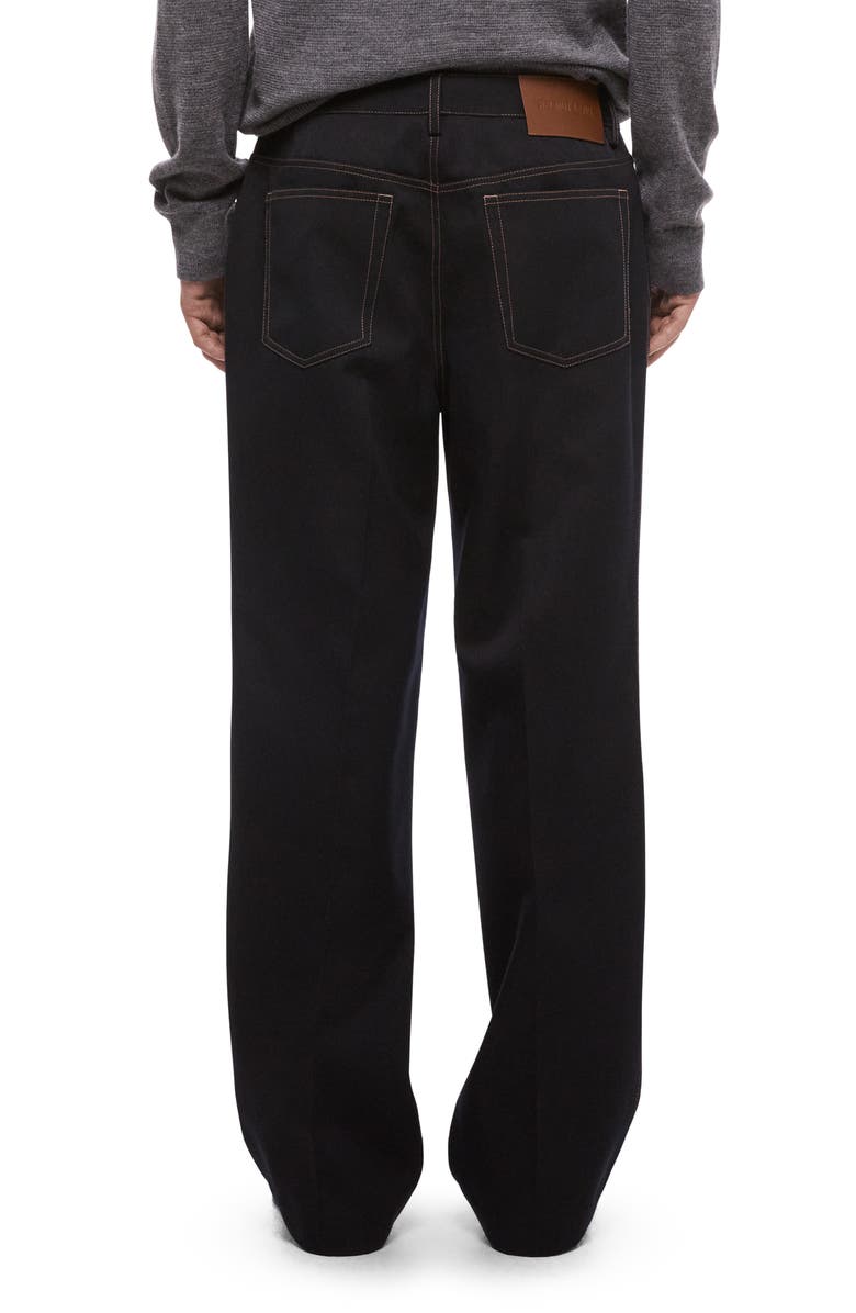 Helmut Lang Five-Pocket Gabardine Dress Pants, Alternate, color, Navy Melange