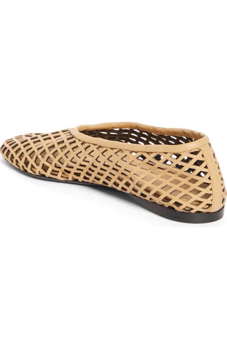 Proenza Schouler Tee Perforated Ballet Flat, Alternate, color, Mud