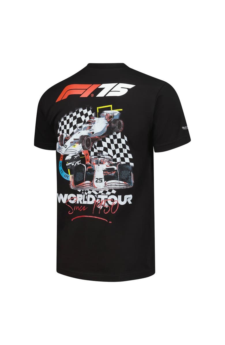 Mitchell & Ness Men's Mitchell & Ness Black F1 World Tour Men's T-Shirt, Alternate, color,