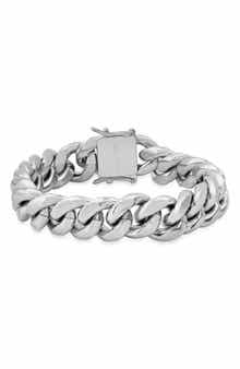 HMY JEWELRY Men's Cuban Chain Bracelet