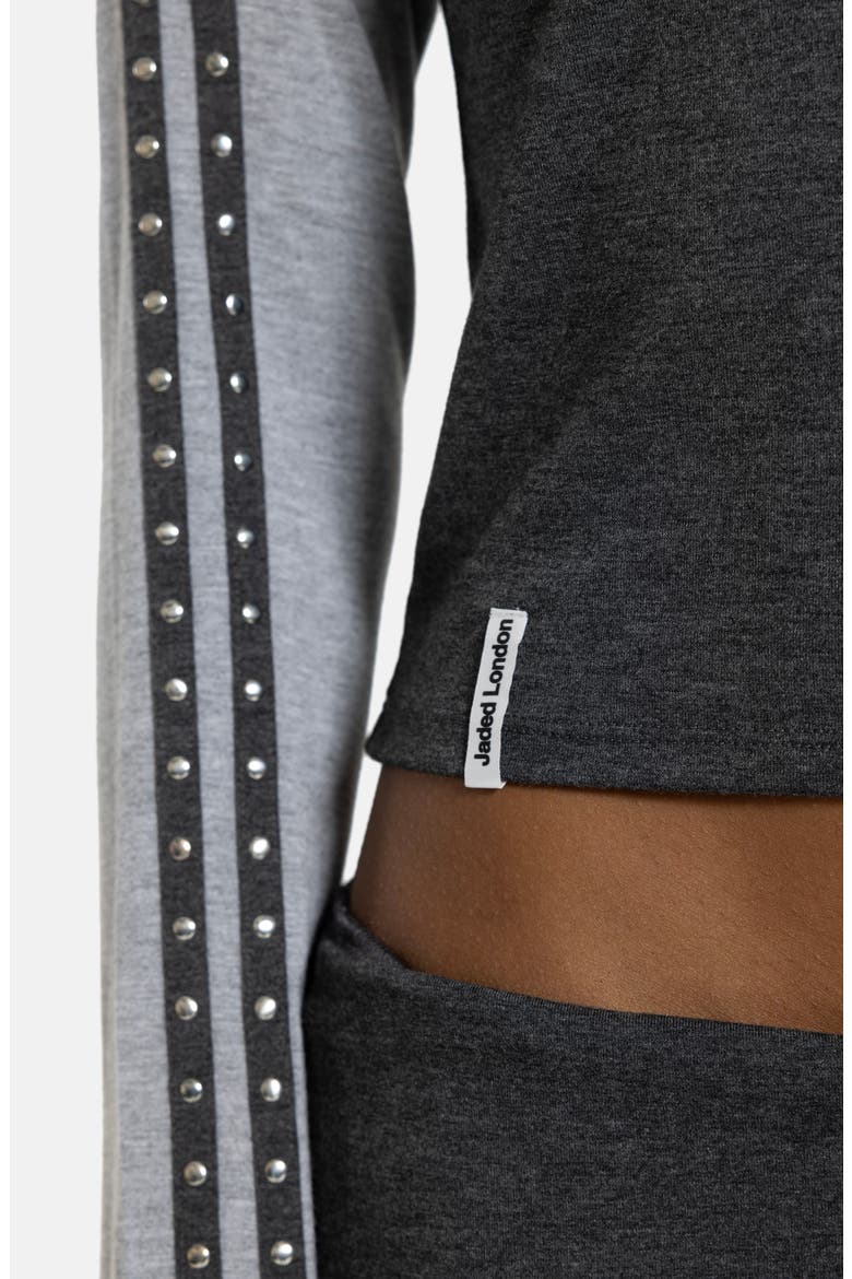 Long Sleeve Baby Tee, Alternate, color, GREY