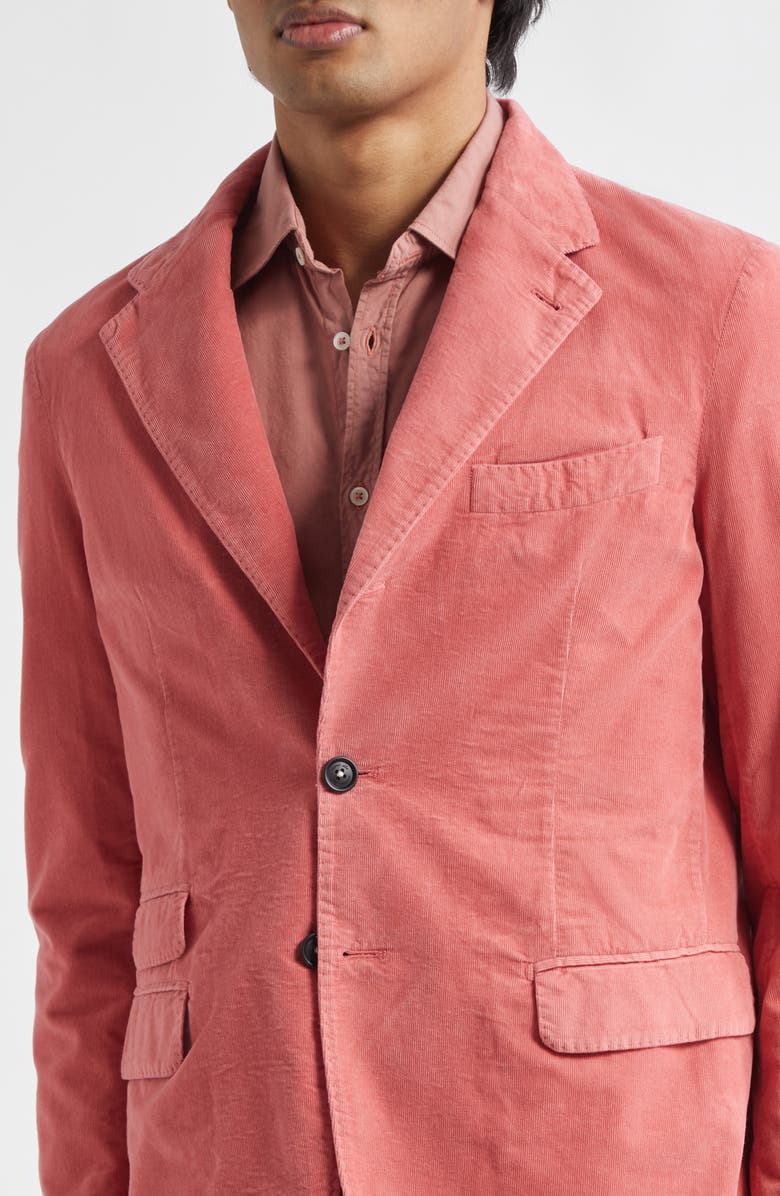 Massimo Alba Baby Corduroy Jacket, Alternate, color, Coral