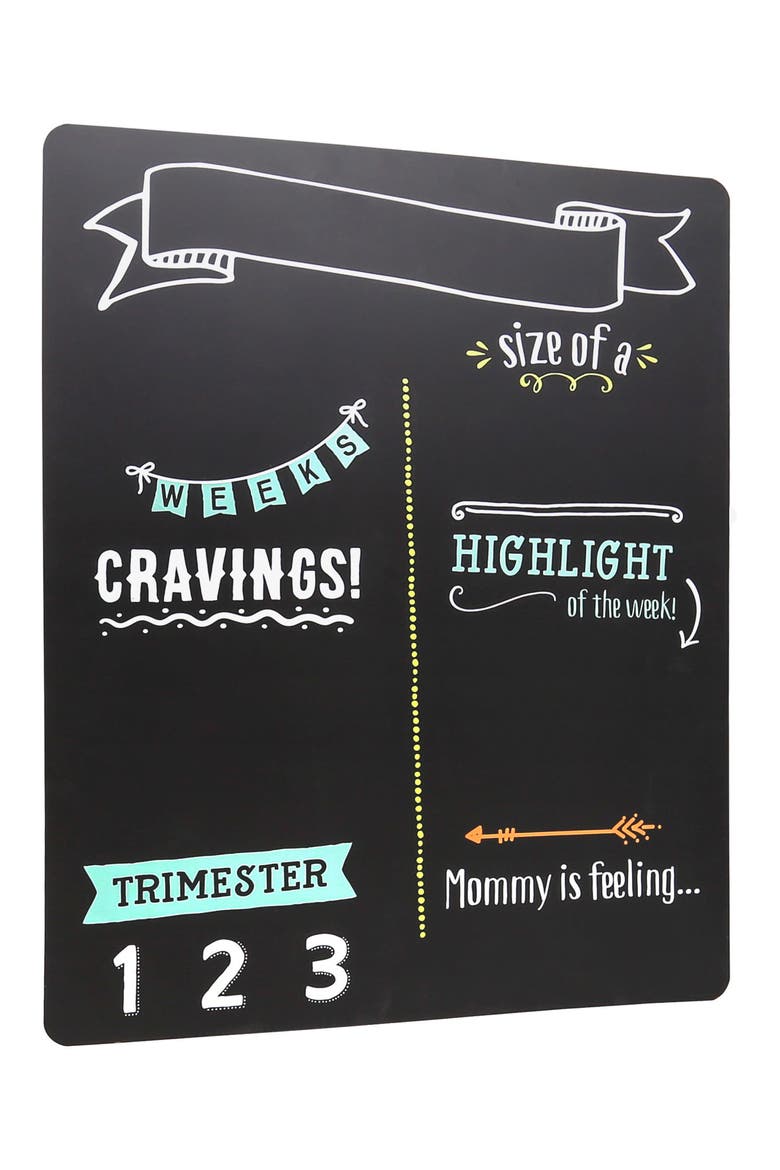 Pregnancy Chalkboard, Main, color, BLACK