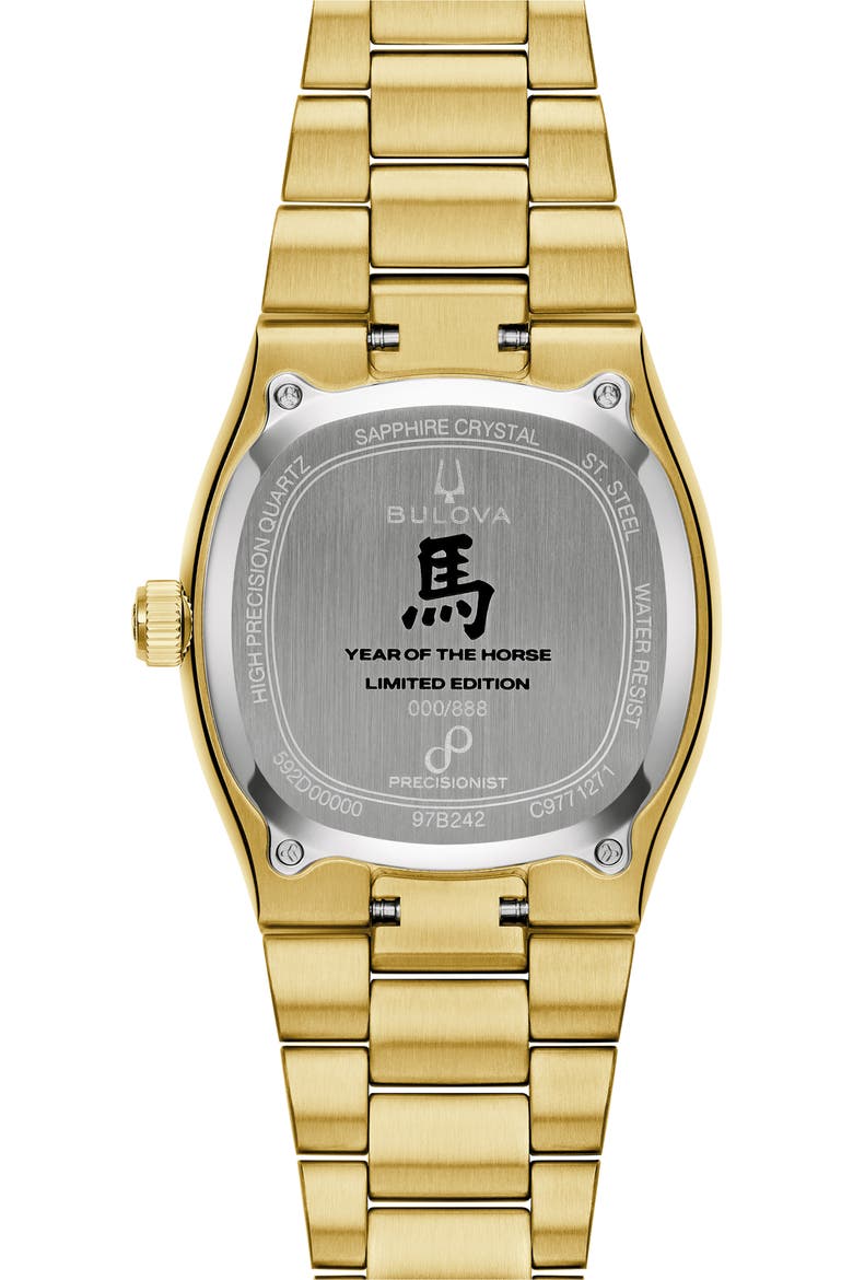 Super Seville Year of the Horse Bracelet Watch, 37.5mm, Alternate, color, GOLD-TONE
