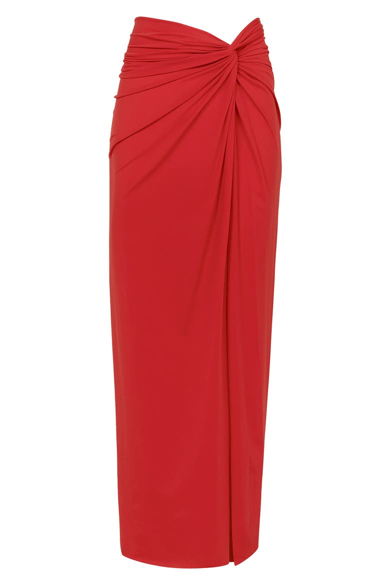 Karen Side Twist Cover-Up Pareo, Alternate, color, RED