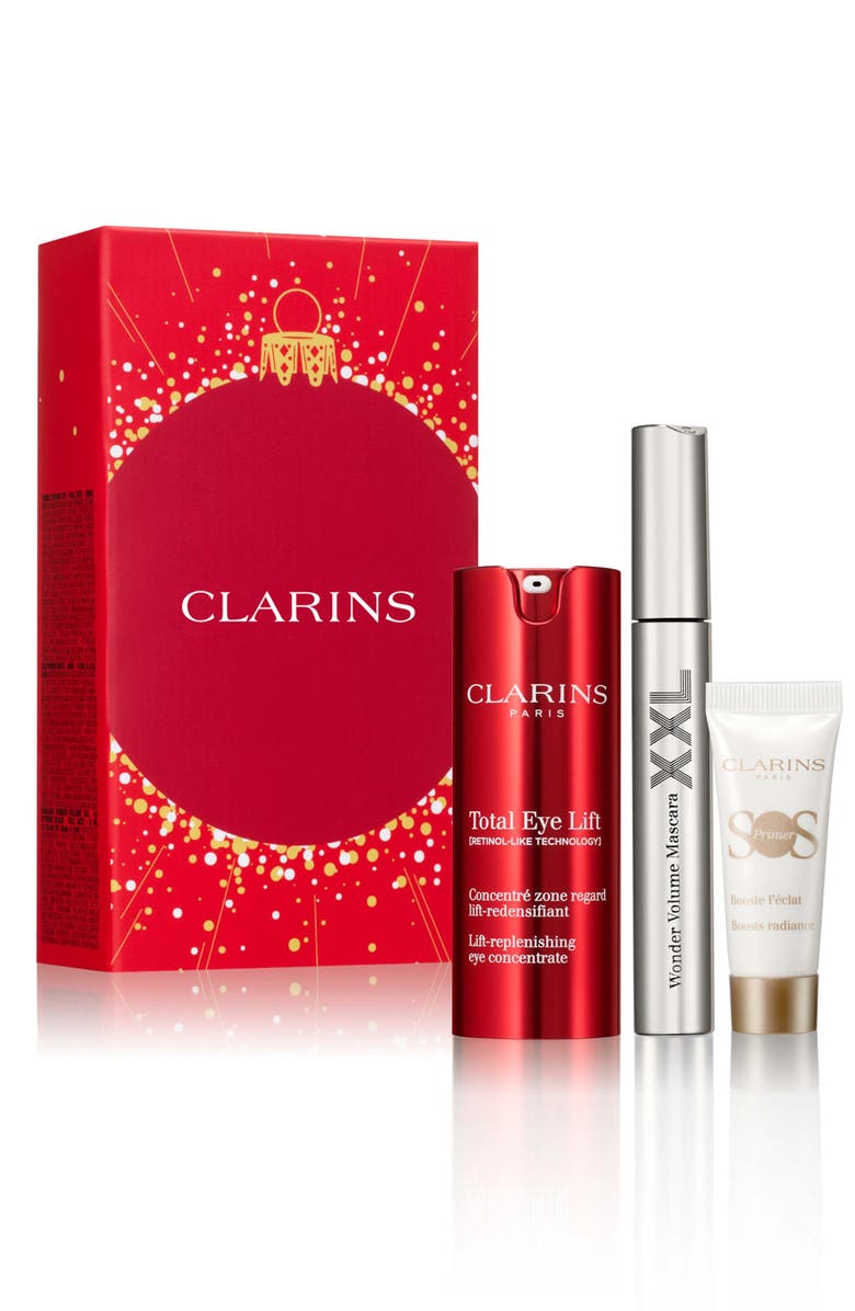 Clarins Total Eye Lift Set for Firming, Wrinkles, Dark Circles & Puffiness $139 Value, Main, color, 