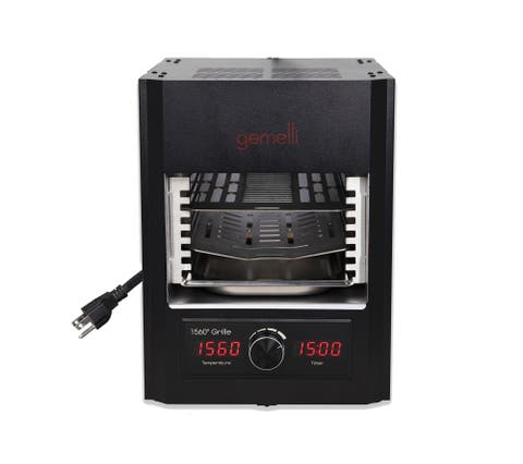 Gemelli Gourmet Steak Grille, Infrared Superheating Up to 1560 Degrees, Electric Grill