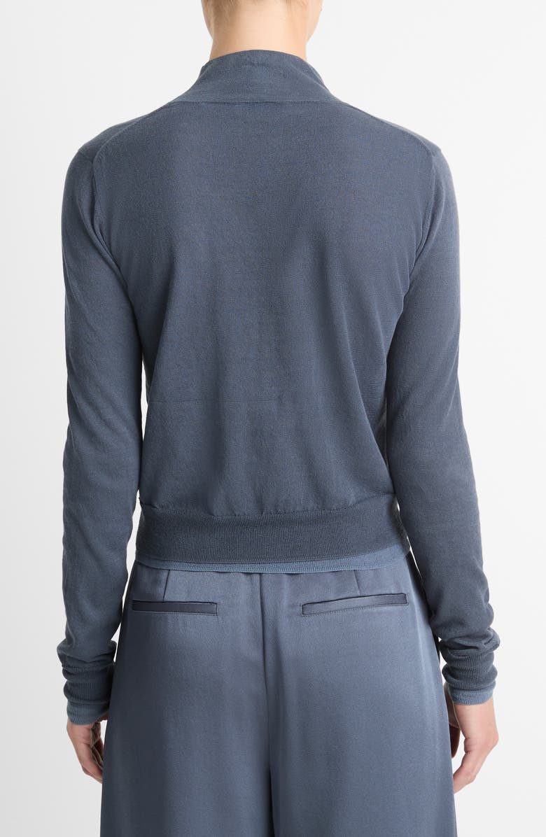 Vince Double Layer Turtleneck Sweater, Alternate, color, Iris Water/ Dark Water