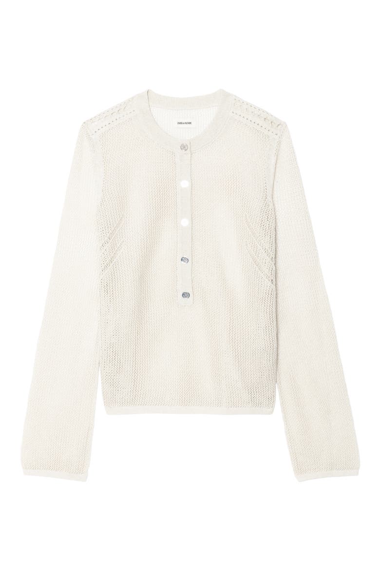 Mandala Angel Wings Logo Sweater, Alternate, color, VANILLE