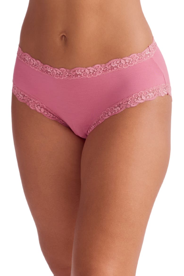 Iconic High Waist Boyshorts, Main, color, LIPSTICK
