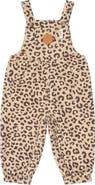 Huxbaby Leopard Print Denim Overalls