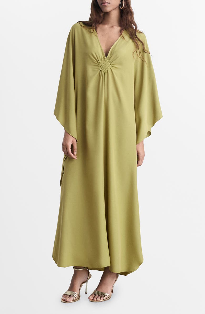MANGO Flared Satin Dress, Main, color,
