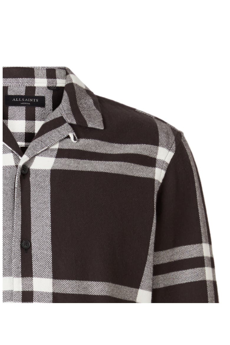 Anchorage Slim Fit Check Flannel Button-Up Shirt, Alternate, color, BLACK/ WHITE