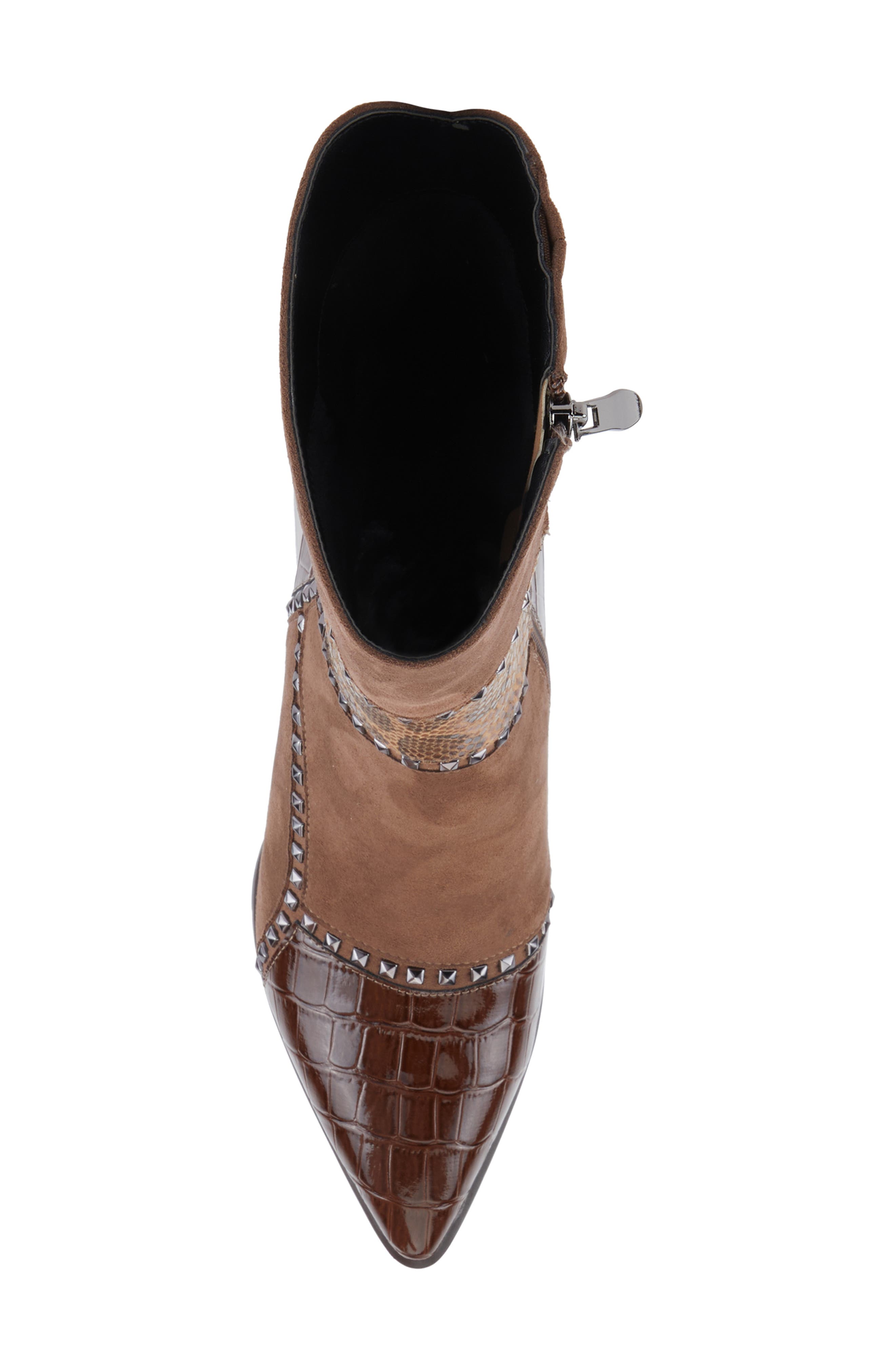 Zayrina Pointed Toe Boot, Alternate, color, BROWN
