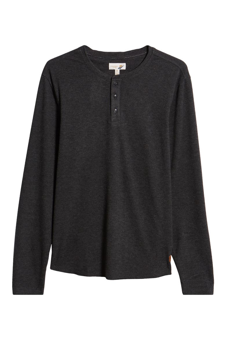 Andy Long Sleeve Henley Shirt, Alternate, color, CHARCOAL