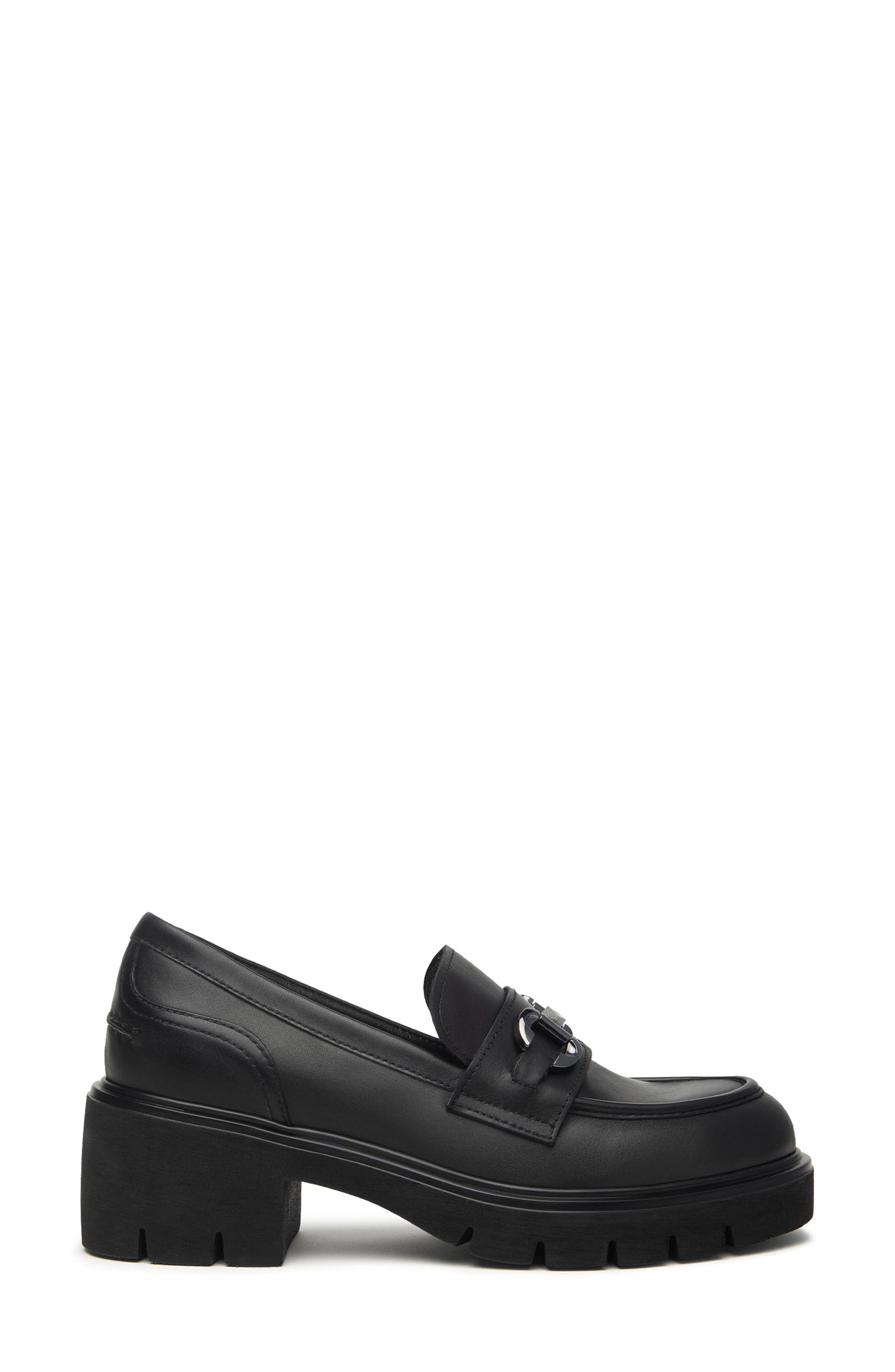 NeroGiardini Lug Sole Loafer, Main, color, Black