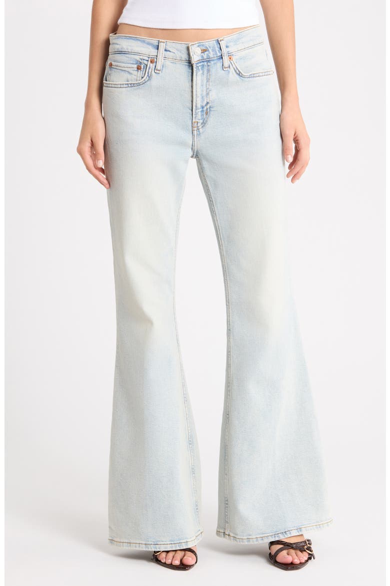 The Strutter High Waist Flare Leg Jeans, Main, color, SOLANABLUE