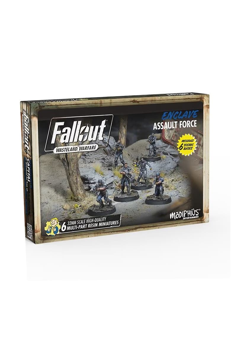 Fallout Wasteland Warfare Enclaveforce 6 Miniatures, Main, color, Multicolored