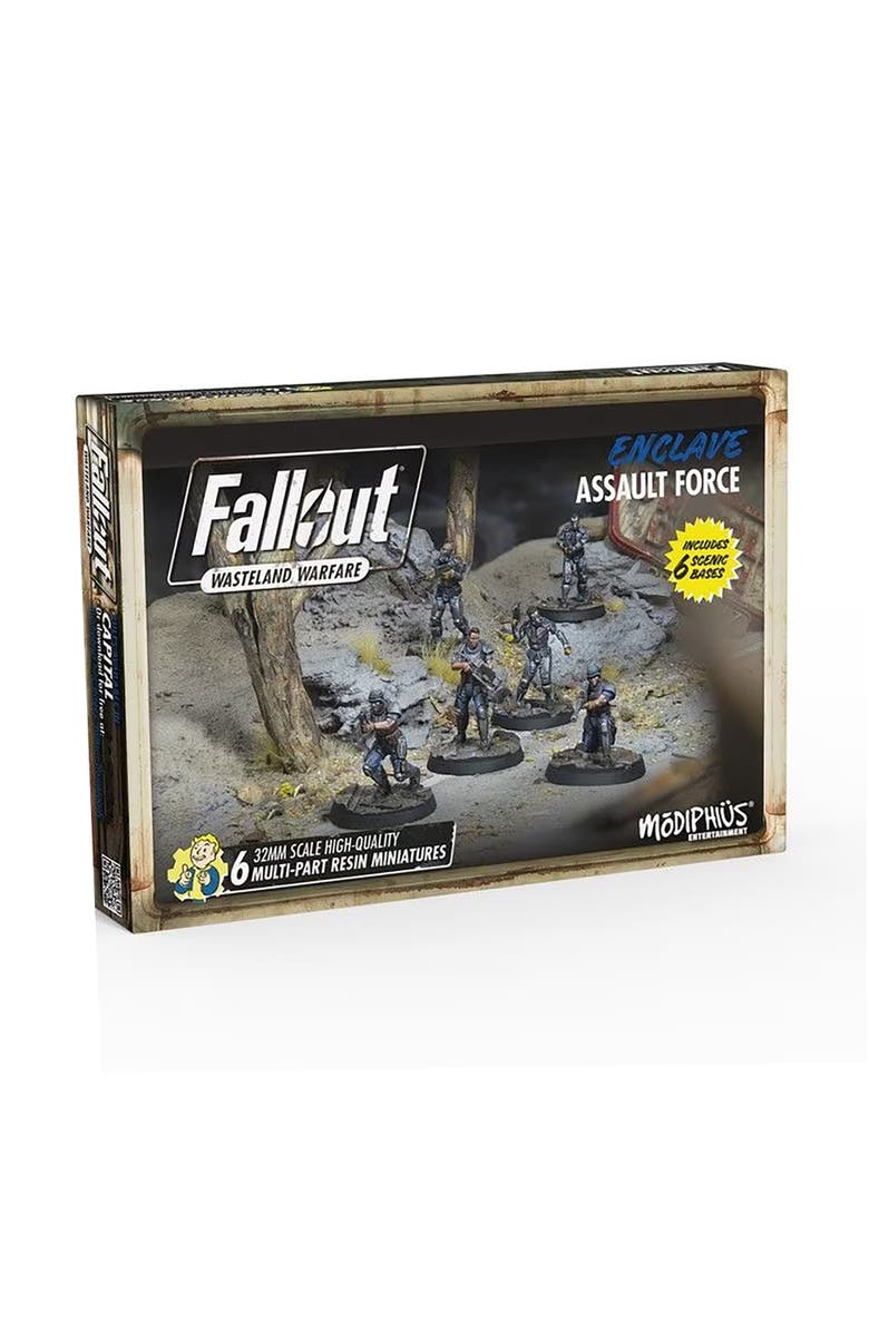 Modiphius Fallout Wasteland Warfare Enclaveforce 6 Miniatures, Main, color, Multicolored