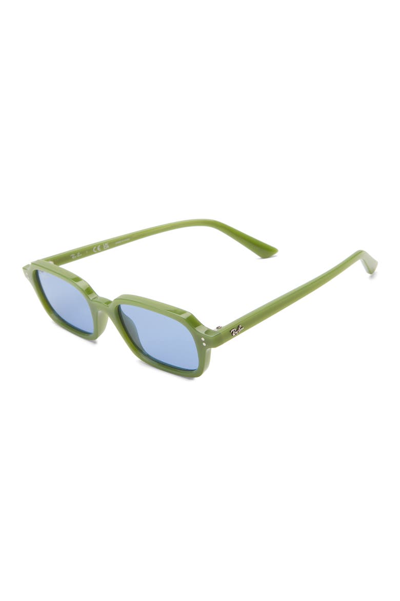 Zuri 52mm Rectangle Sunglasses, Alternate, color, CLOUDY JUNGLE GREEN BLUE