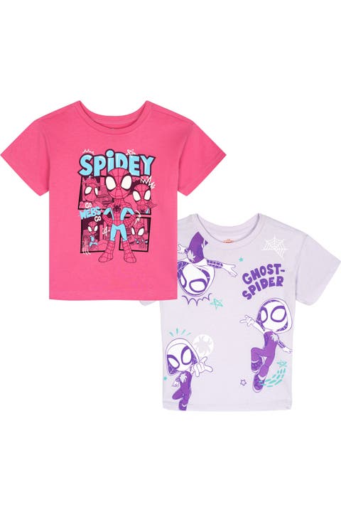 Spidey And His Amazing Friends 2-pack Short Sleeve T-shirts (toddler & Little Kid)