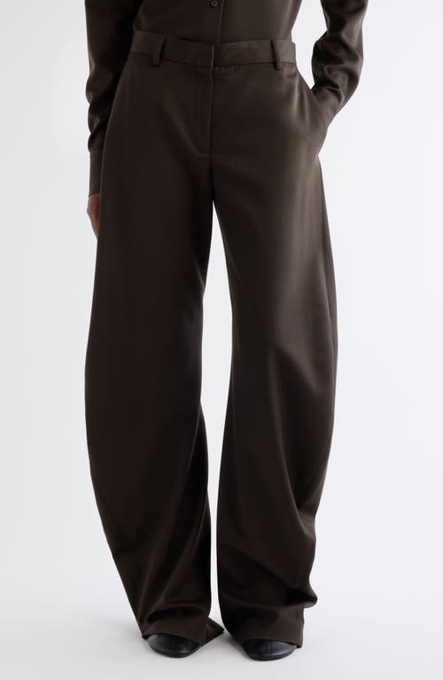 Acne Studios Casual Pants With Belt Loops In Brown