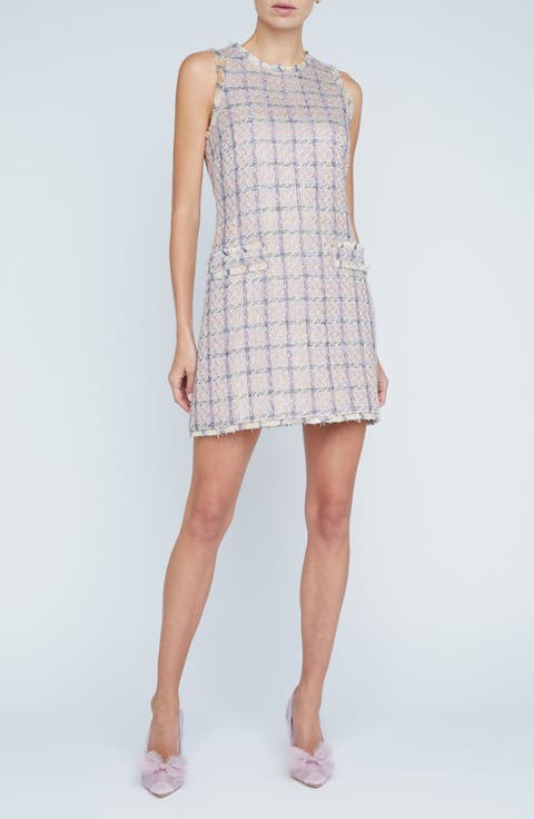 Florian Tweed Sleeveless Shift Dress