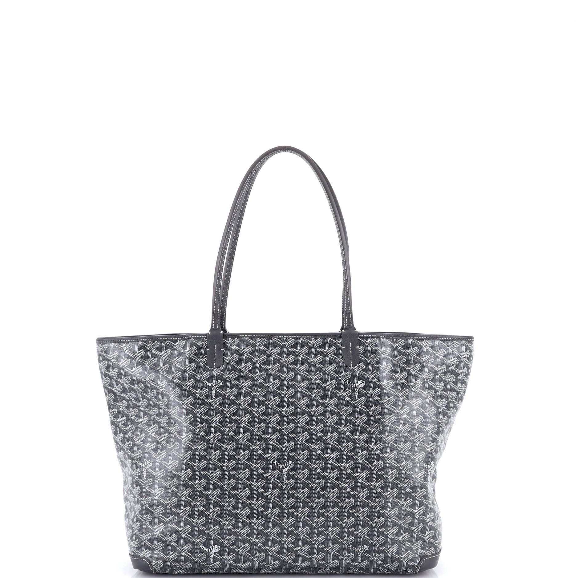 Pre-Owned Goyard Artois Tote Coated Canvas MM, Alternate, color, Gray