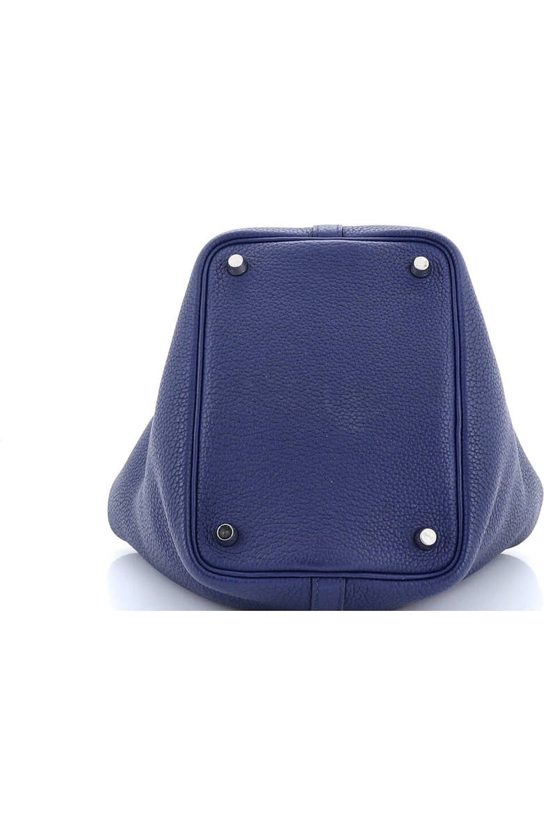 Pre-Owned Hermes Picotin Lock Bag Clemence PM, Alternate, color, Bleu Saphir