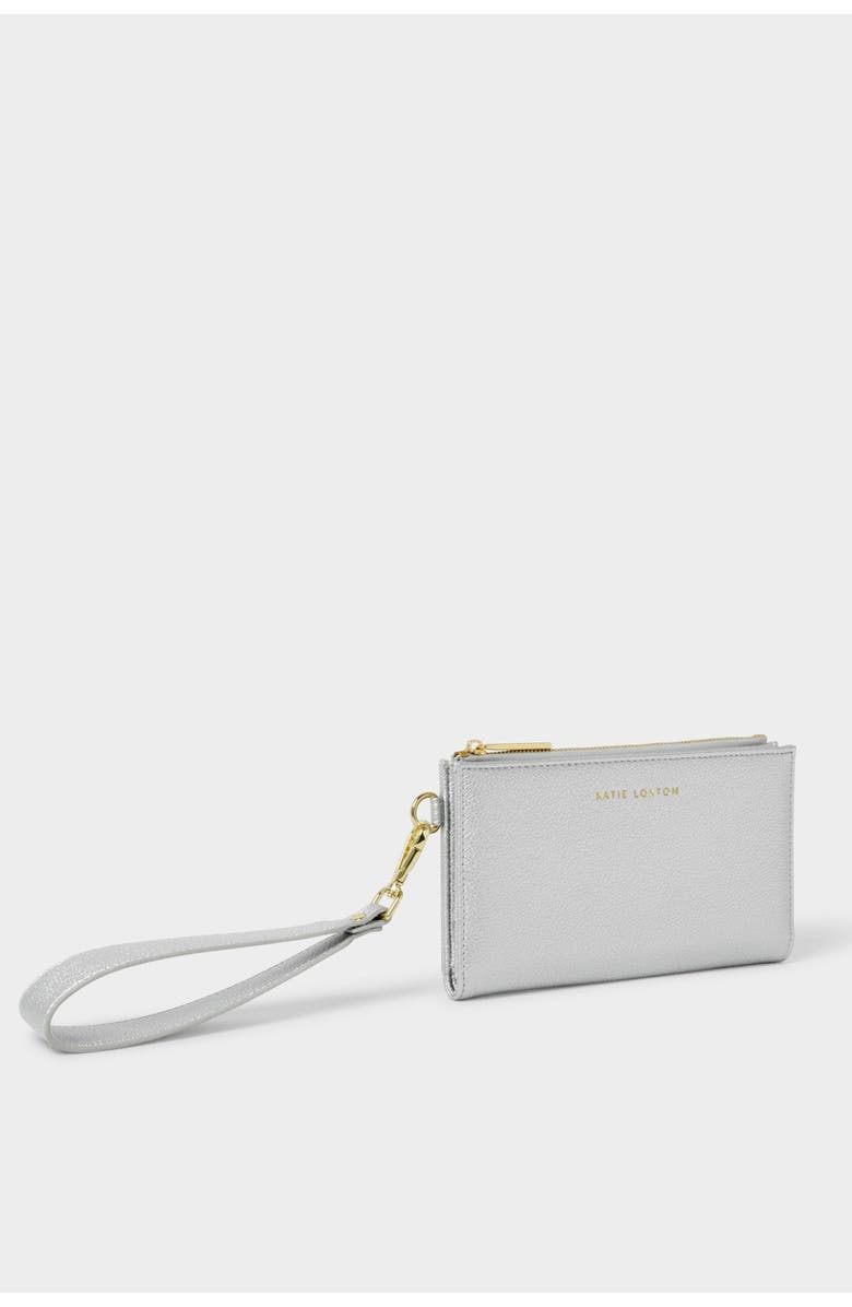 Katie Loxton Zana Wristlet Wallet, Main, color, Silver