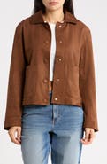 Habitual Faux Suede Shirt Jacket