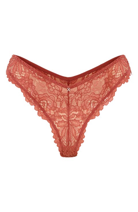 Romantic Corded Lace Brazilian Panties (Regular & Plus)