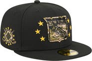 New Era Men's New Era  Black New York Rangers Military Appreciation Digital Camo Stars 59FIFTY Fitted Hat