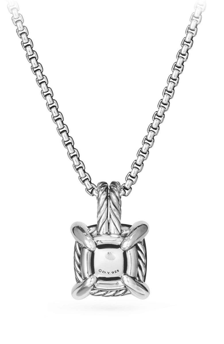 David Yurman Châtelaine Pendant Necklace with Black Onyx and Diamonds, Alternate, color, 