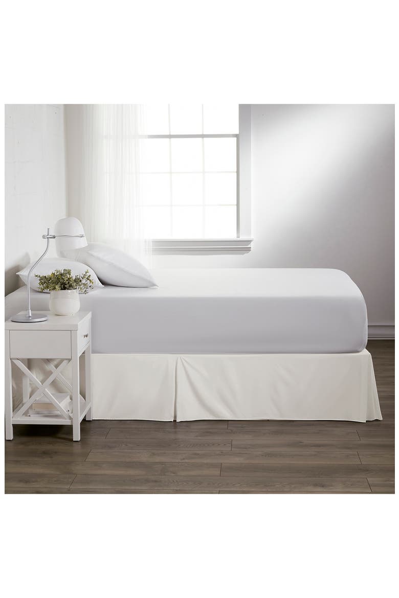 Premium Pleated Dust Ruffle Bed Skirt, Alternate, color, IVORY