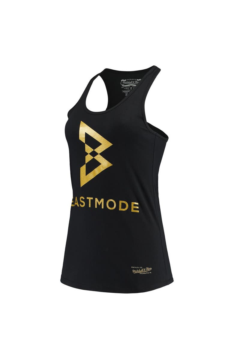 Mitchell & Ness Women's Mitchell & Ness Black Beast Mode Collegiate Logo Racerback Scoop Neck Tank Top, Alternate, color, Black