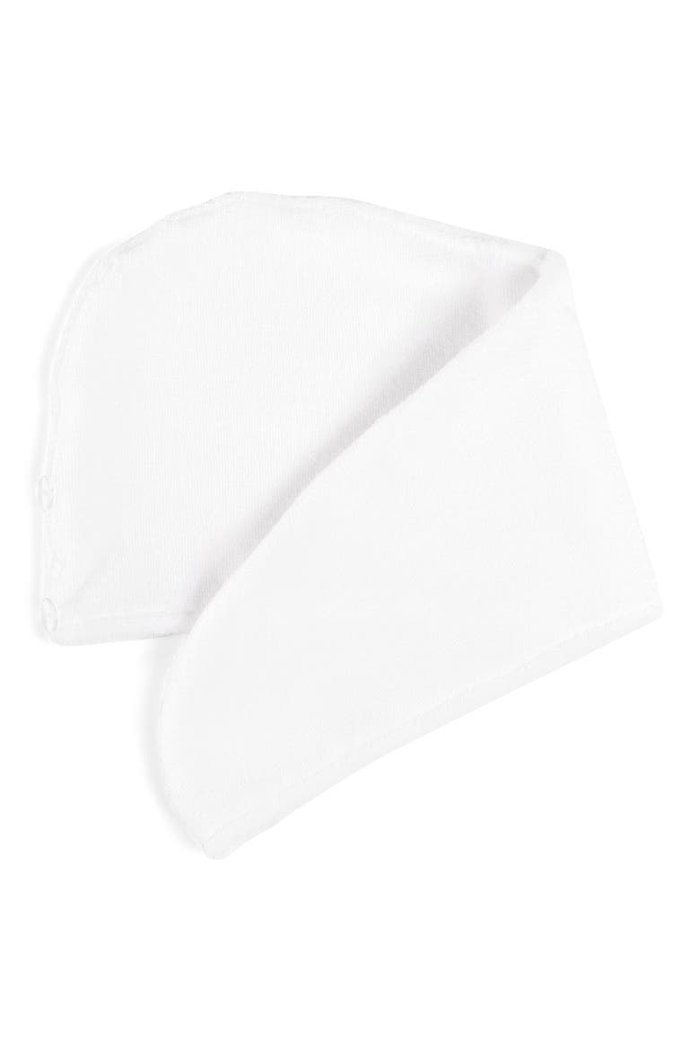 Luxe Hair Towel, Main, color, WHITE