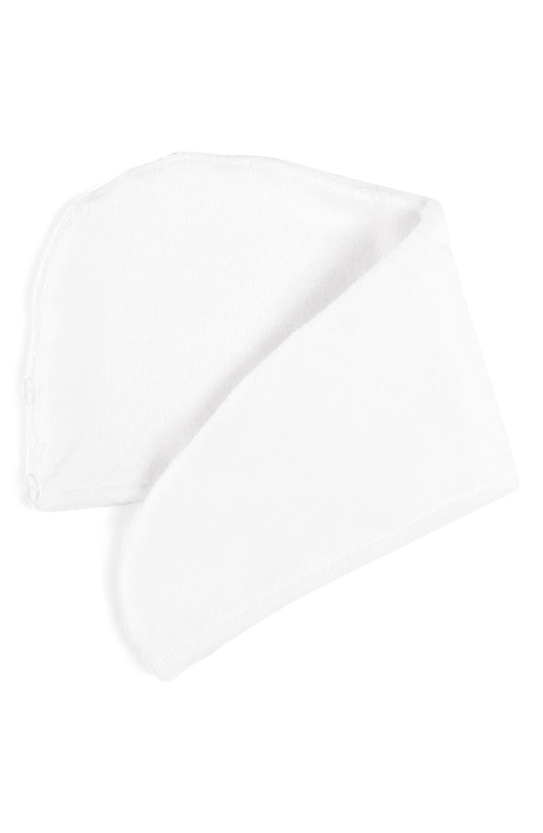 Cozy Earth Luxe Hair Towel, Main, color, White