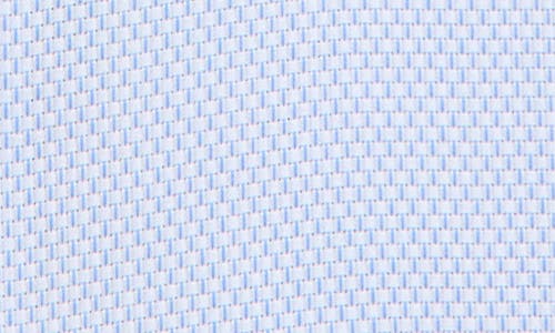 Nordstrom Premium Non-iron Trim Fit Dress Shirt In Blue Dash Stripe