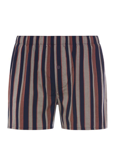Fancy Woven Tencel And Cotton Boxer With Button Fly