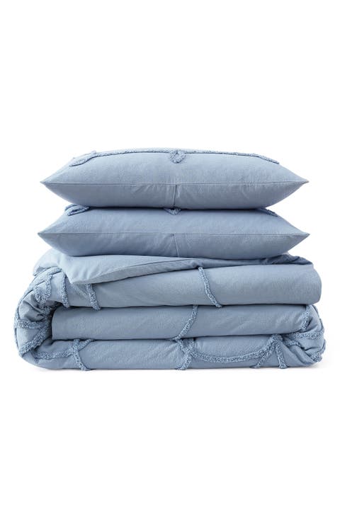 Retro Scroll Duvet Cover & Shams Set