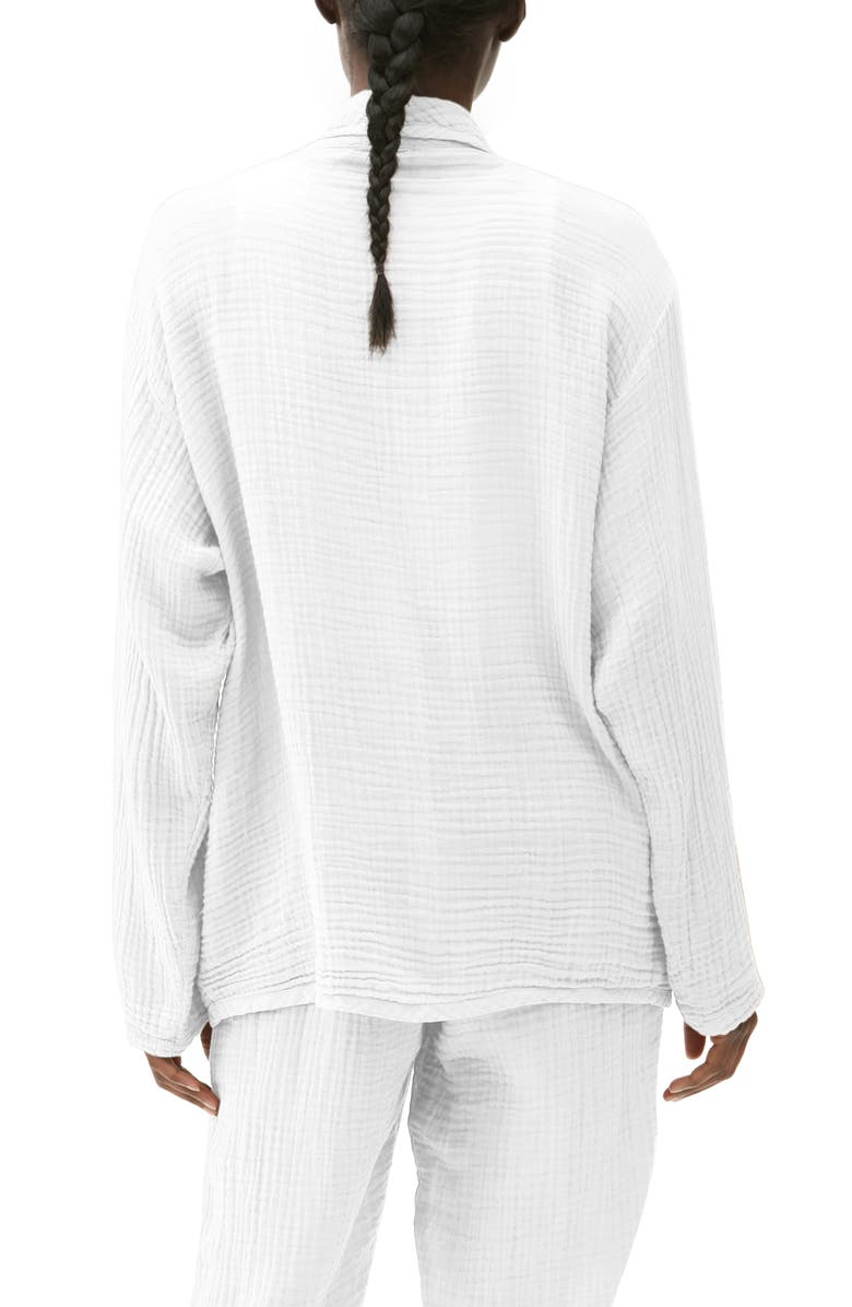 Michael Stars Dana Cotton Gauze Blazer, Alternate, color, White