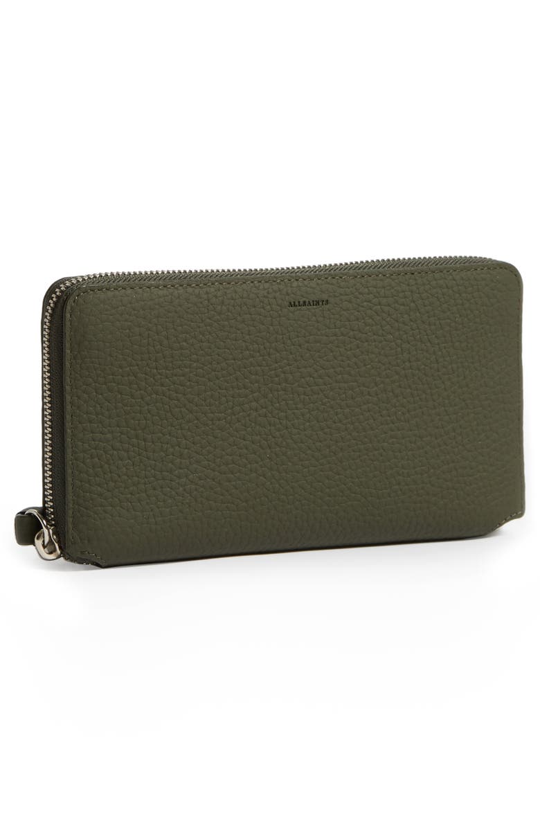 AllSaints Fetch Leather Phone Wristlet, Alternate, color,